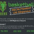 Recrutement U16 Régionaux